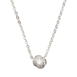 KATE SPADE • Infinity And Beyond Knot Pendant Silver Necklace